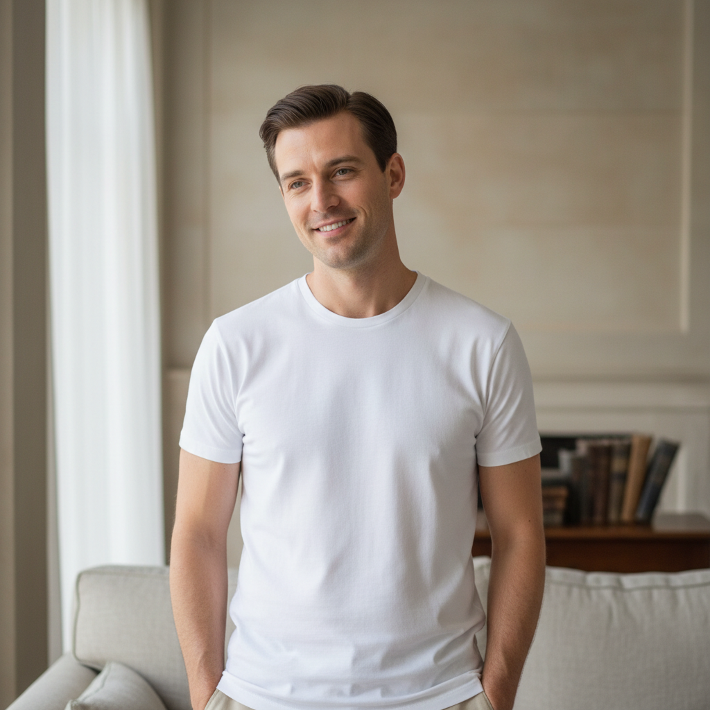 Client satisfait - t-shirt blanc